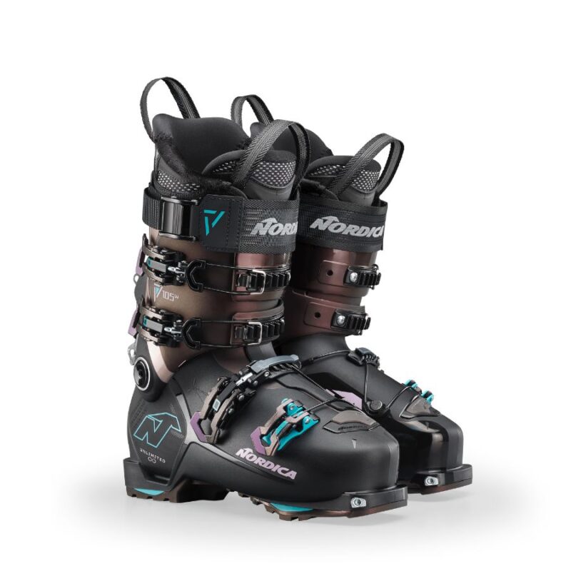 Buty narciarskie NORDICA UNLIMITED 105 W DYN Black-IridPurple-LightBlue
