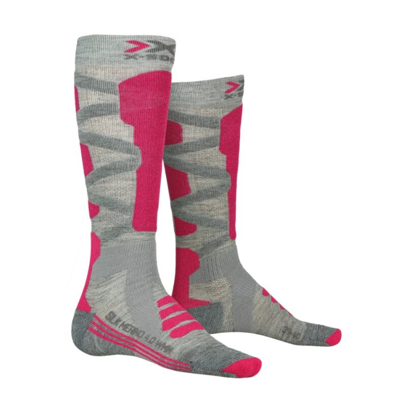 Skarpety damskie X-Socks Ski Silk Merino 4.0 Pink
