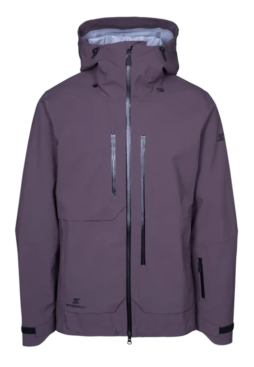 Kurtka narciarska Stockli Montero bordowa