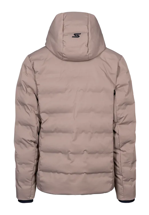 Kurtka narciarska Stockli Urban beżowa męska - obrazek 3